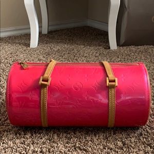 LV Bedford Papillon Pink Monogram Vernis Handbag